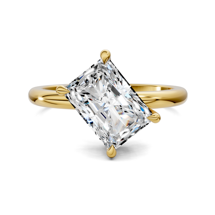 Annie Angled Solitaire Ring