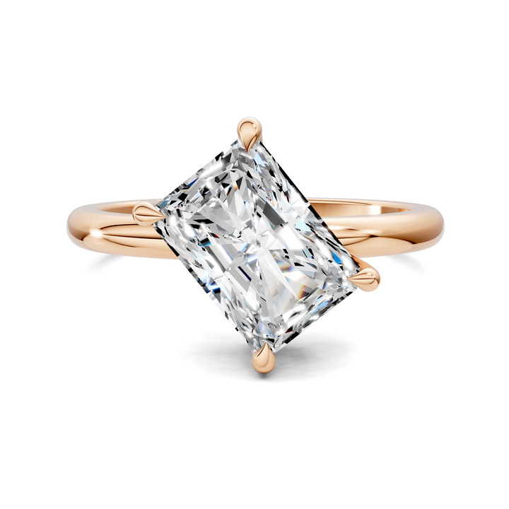 Annie Angled Solitaire Ring