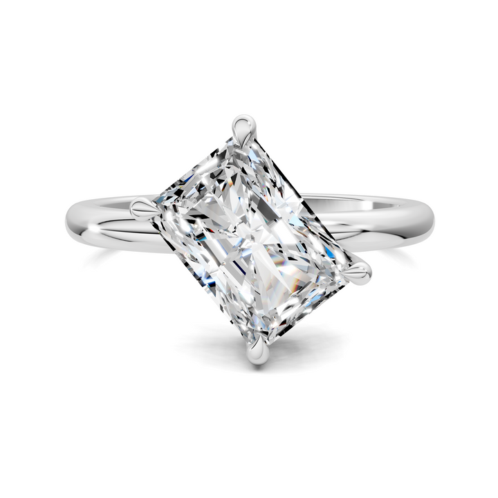 Annie Angled Solitaire Ring