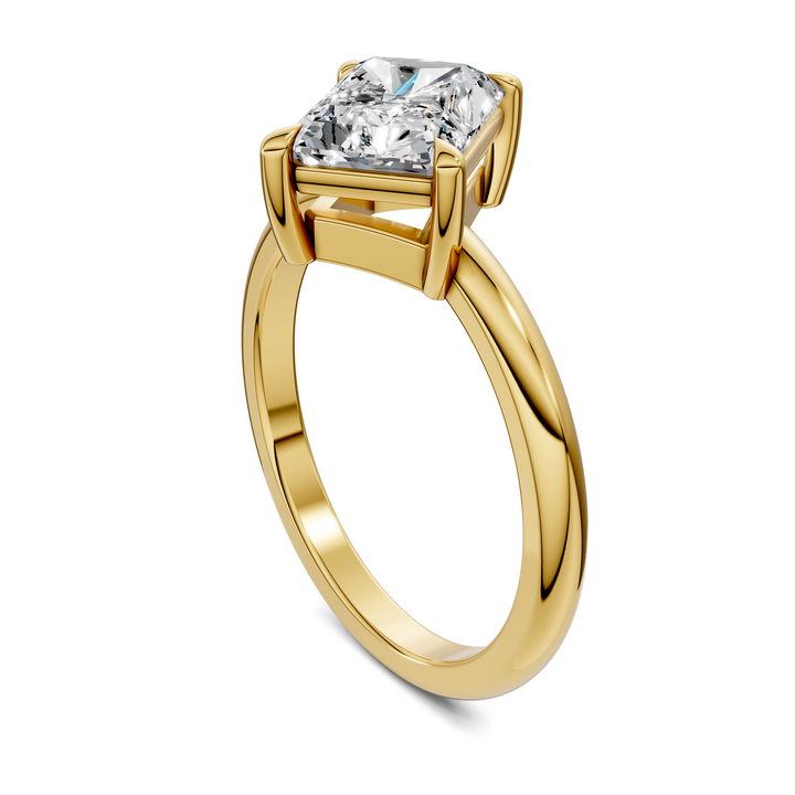 Annie Angled Solitaire Ring