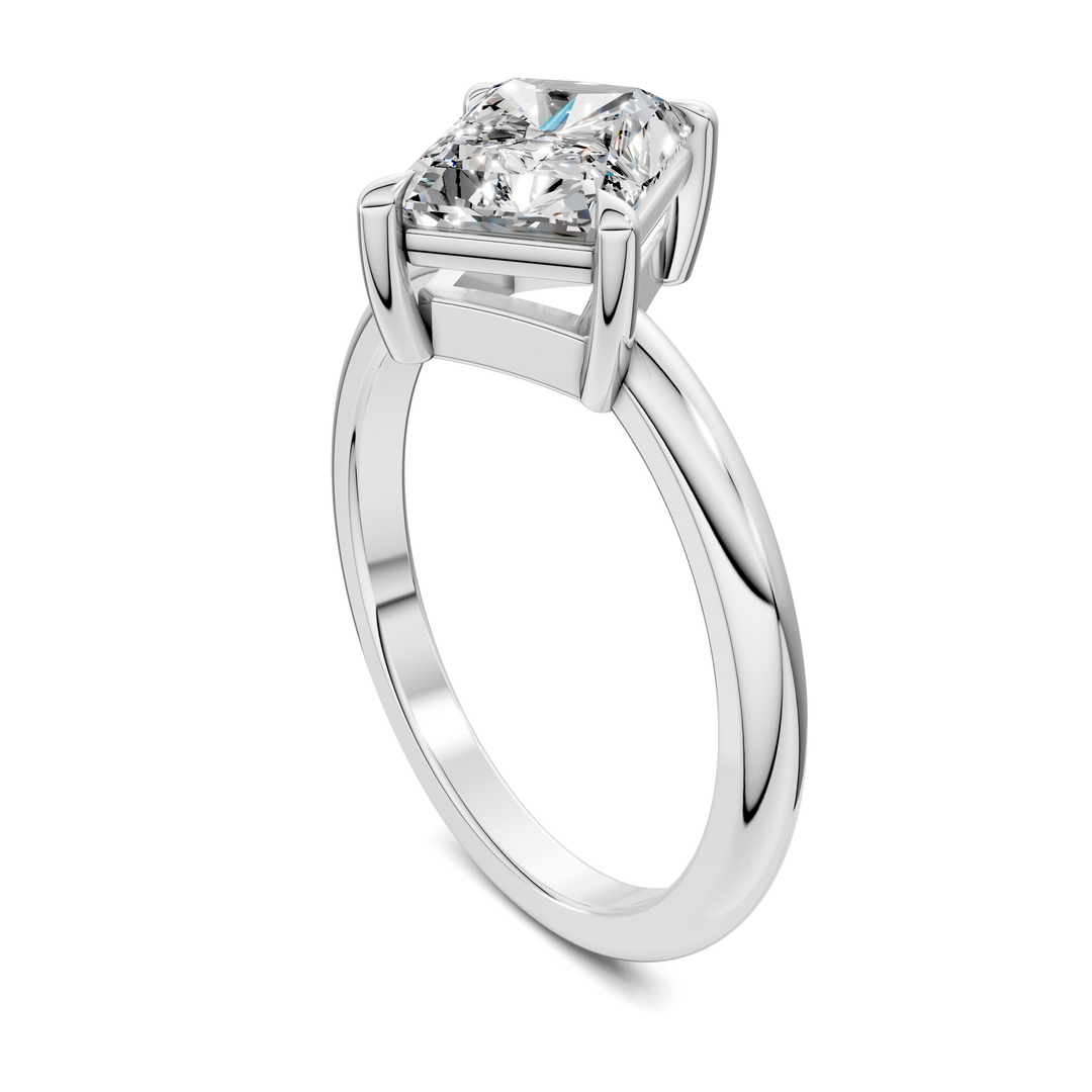 Annie Angled Solitaire Ring