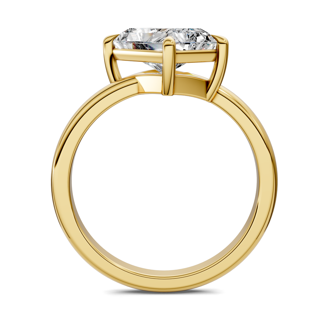 Annie Angled Solitaire Ring