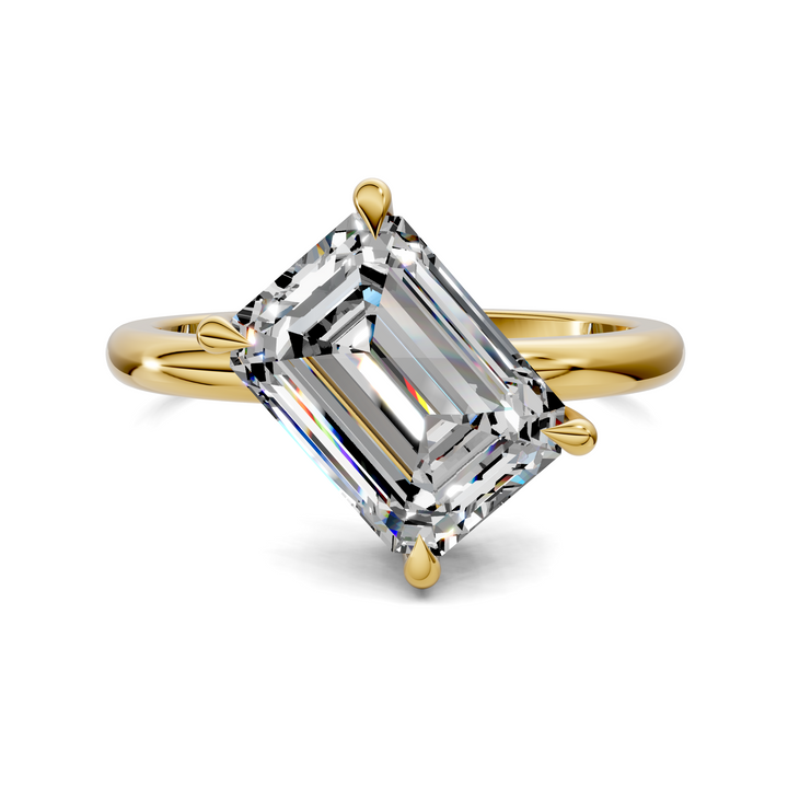 Annie Angled Solitaire Ring