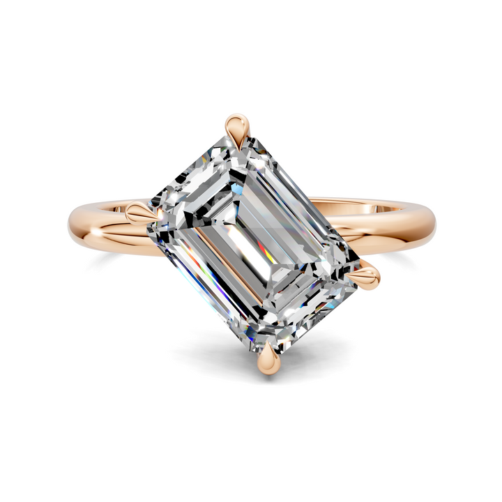 Annie Angled Solitaire Ring