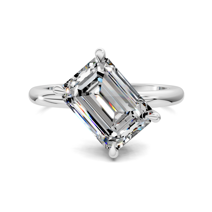 Annie Angled Solitaire Ring