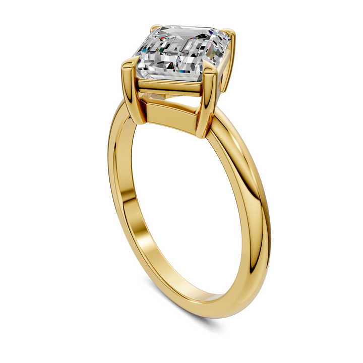 Annie Angled Solitaire Ring