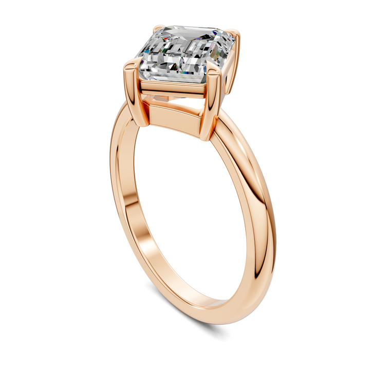 Annie Angled Solitaire Ring