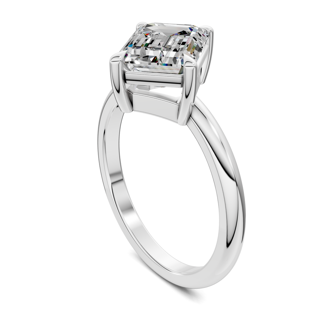 Annie Angled Solitaire Ring