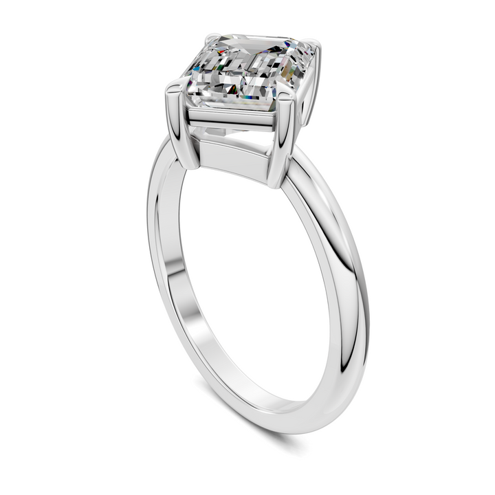 Annie Angled Solitaire Ring