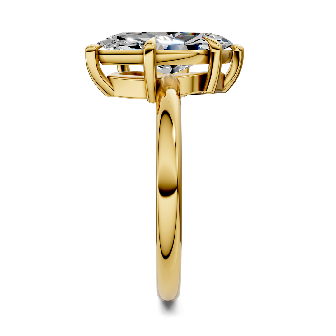 Annie Angled Solitaire Ring