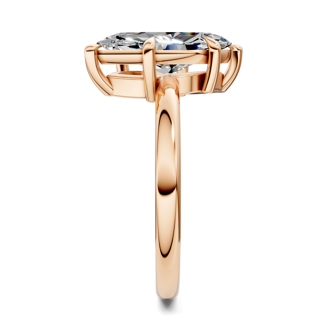 Annie Angled Solitaire Ring