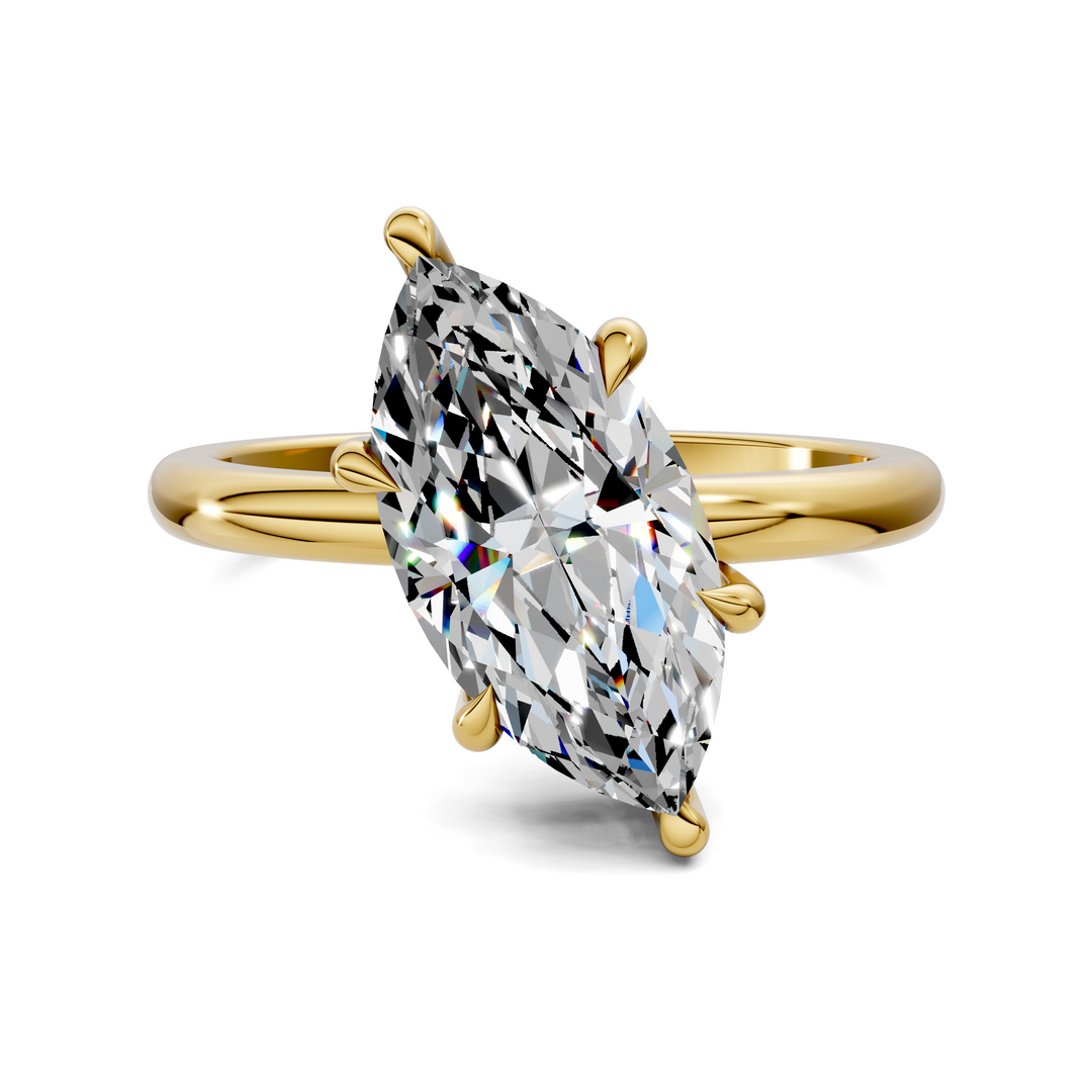 Annie Angled Solitaire Ring