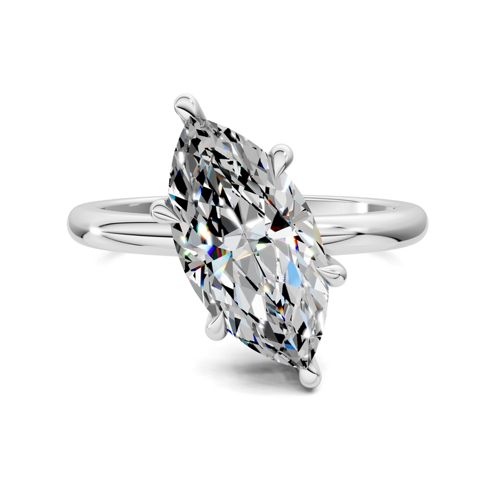 Annie Angled Solitaire Ring