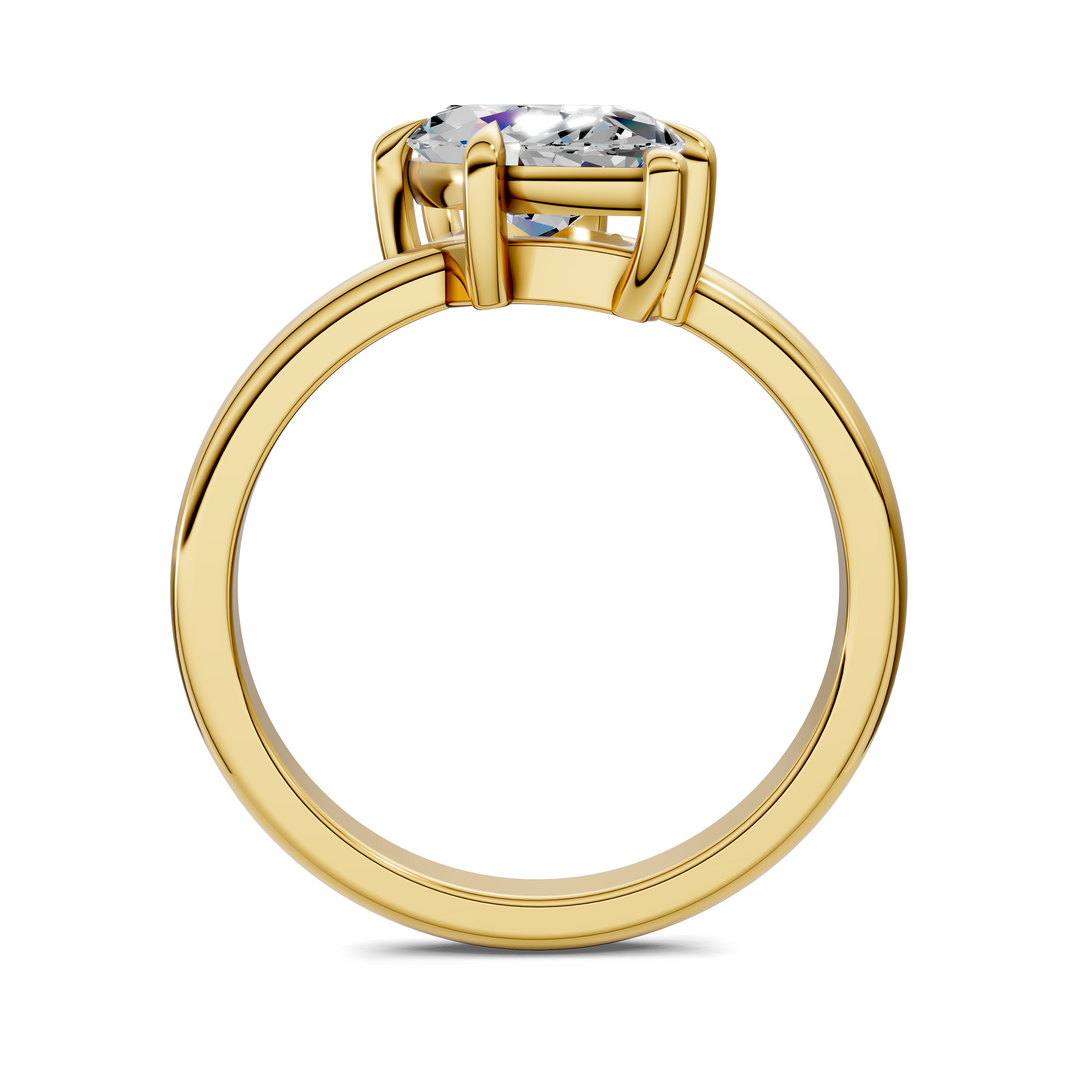 Annie Angled Solitaire Ring