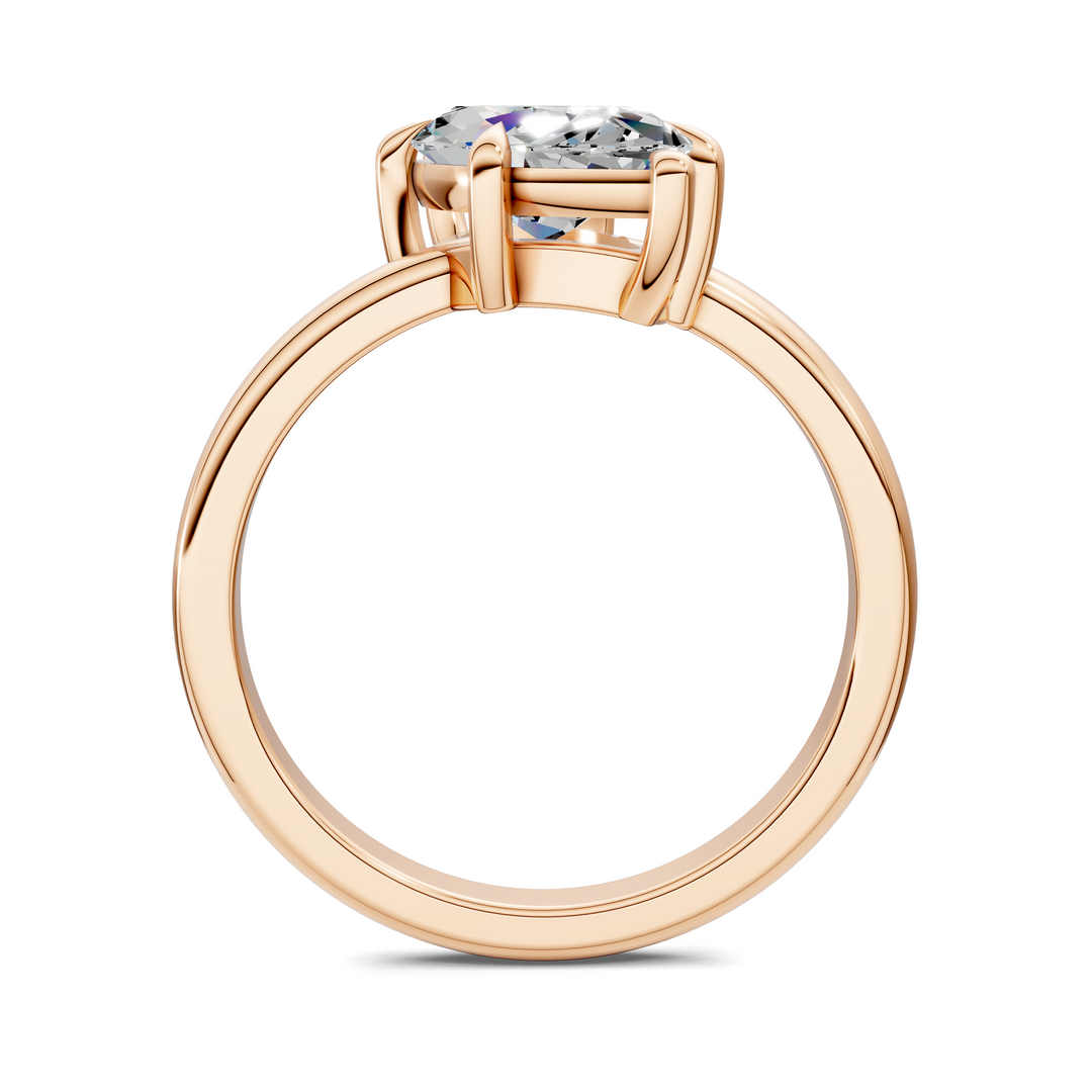 Annie Angled Solitaire Ring