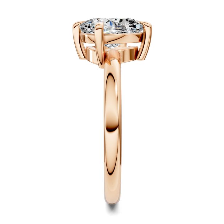 Annie Angled Solitaire Ring)
