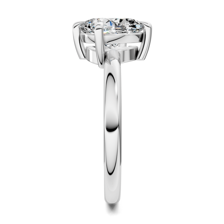 Annie Angled Solitaire Ring)
