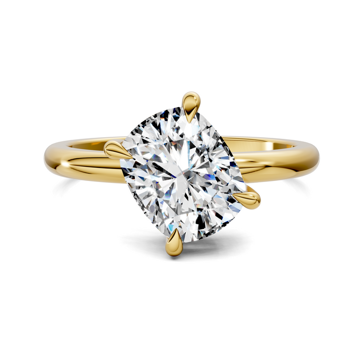 Annie Angled Solitaire Ring)