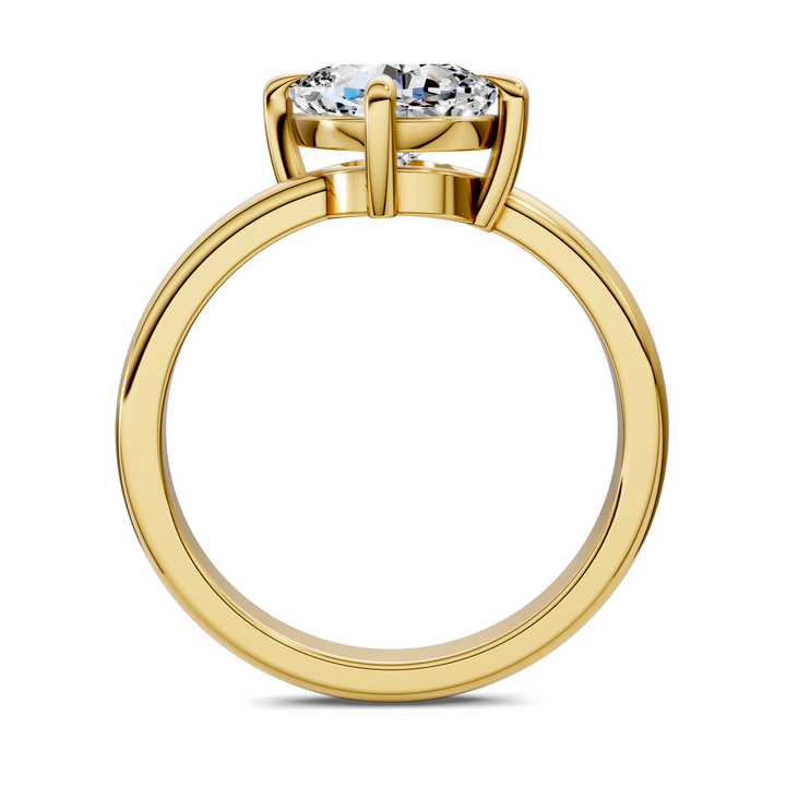 Annie Angled Solitaire Ring)