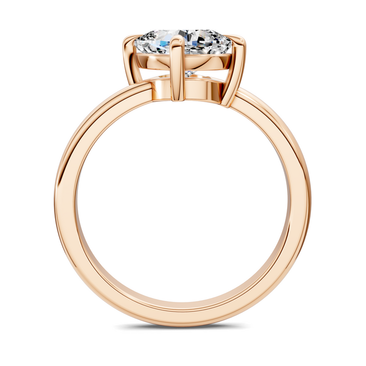 Annie Angled Solitaire Ring)