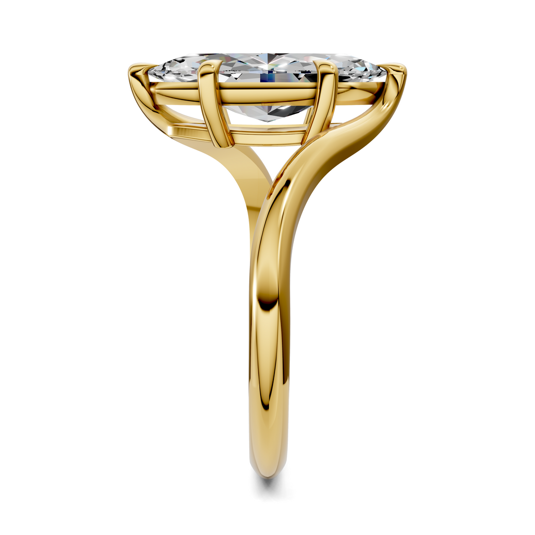 Sylvia Bypass Solitaire Ring