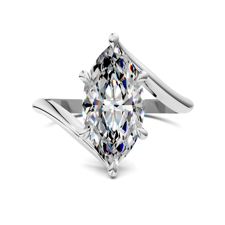 Sylvia Bypass Solitaire Ring
