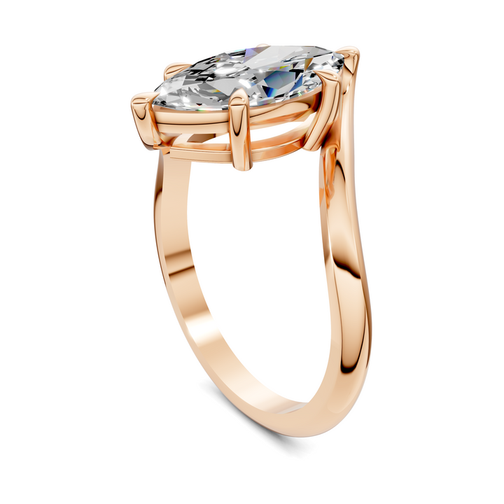 Sylvia Bypass Solitaire Ring