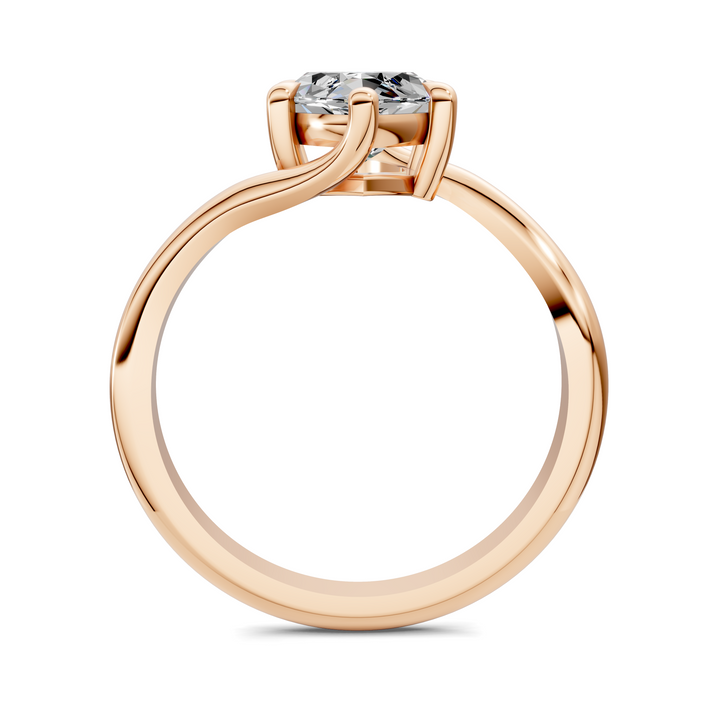 Sylvia Bypass Solitaire Ring