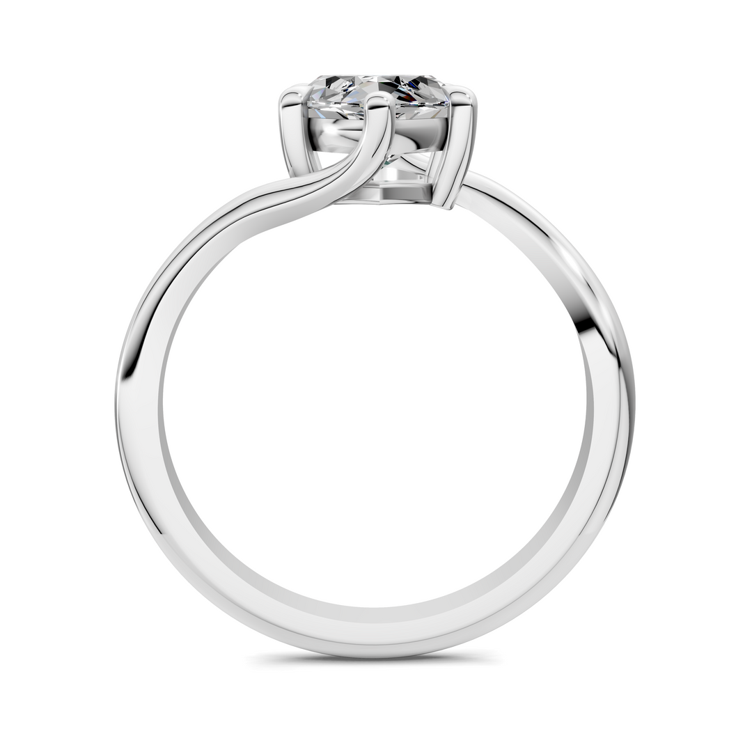 Sylvia Bypass Solitaire Ring