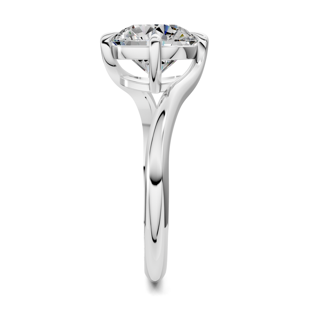 Sylvia Bypass Solitaire Ring