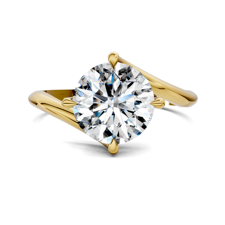 Sylvia Bypass Solitaire Ring