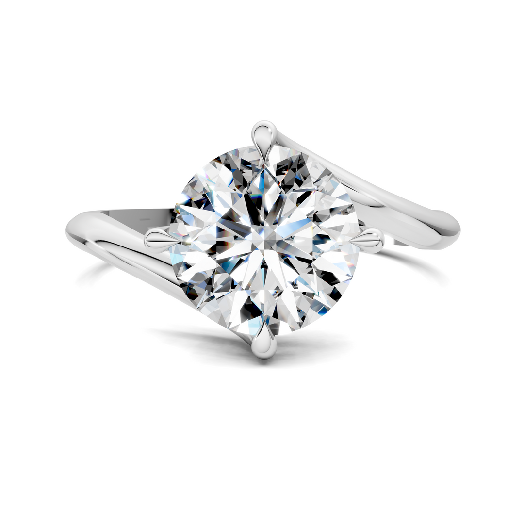 Sylvia Bypass Solitaire Ring