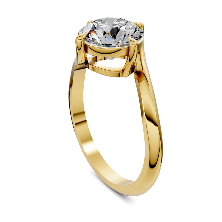 Sylvia Bypass Solitaire Ring