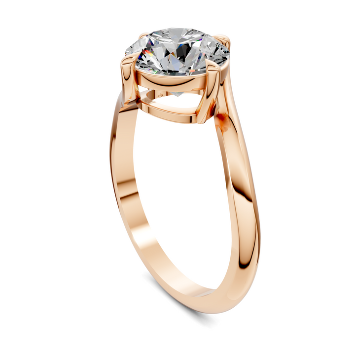 Sylvia Bypass Solitaire Ring