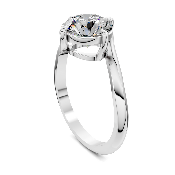 Sylvia Bypass Solitaire Ring