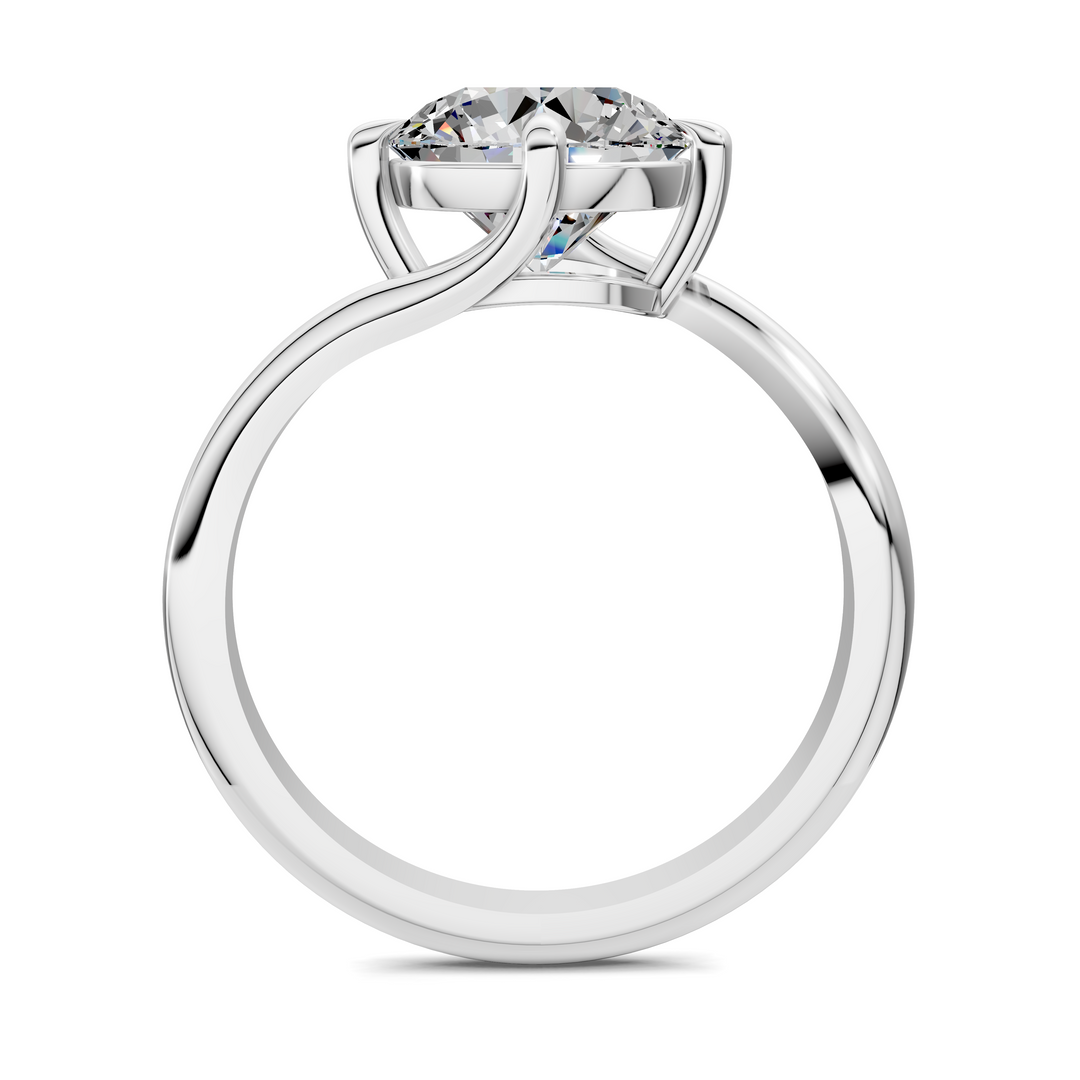 Sylvia Bypass Solitaire Ring