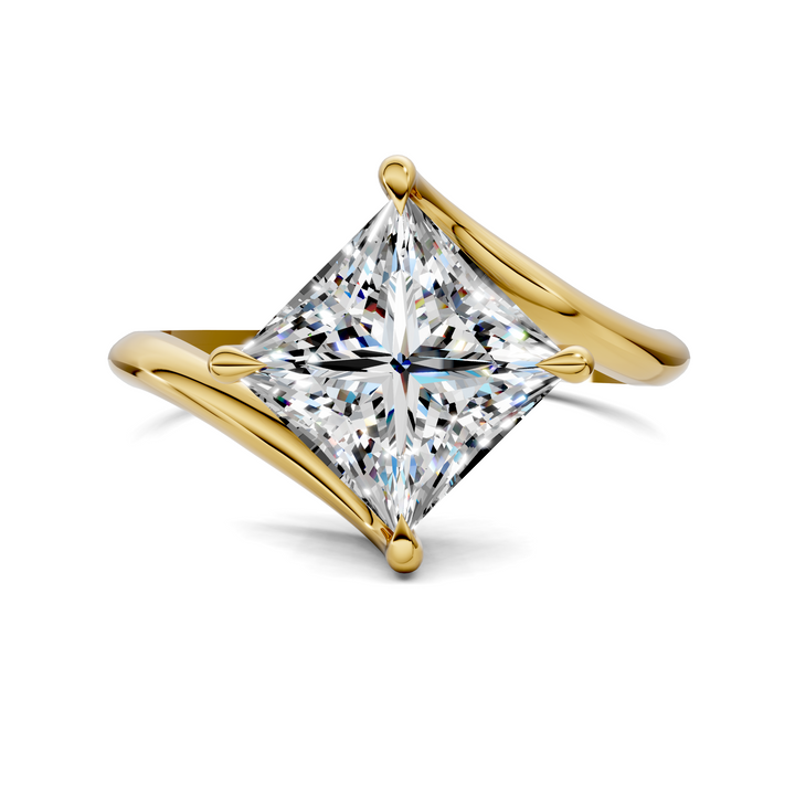 Sylvia Bypass Solitaire Ring