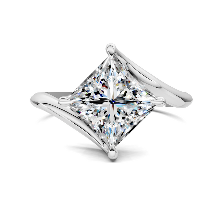 Sylvia Bypass Solitaire Ring