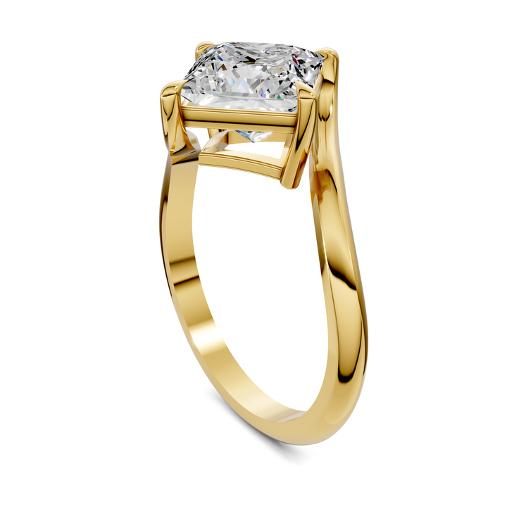 Sylvia Bypass Solitaire Ring