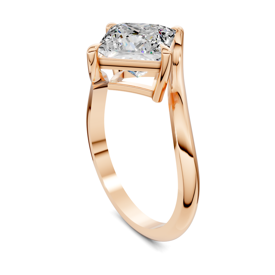 Sylvia Bypass Solitaire Ring