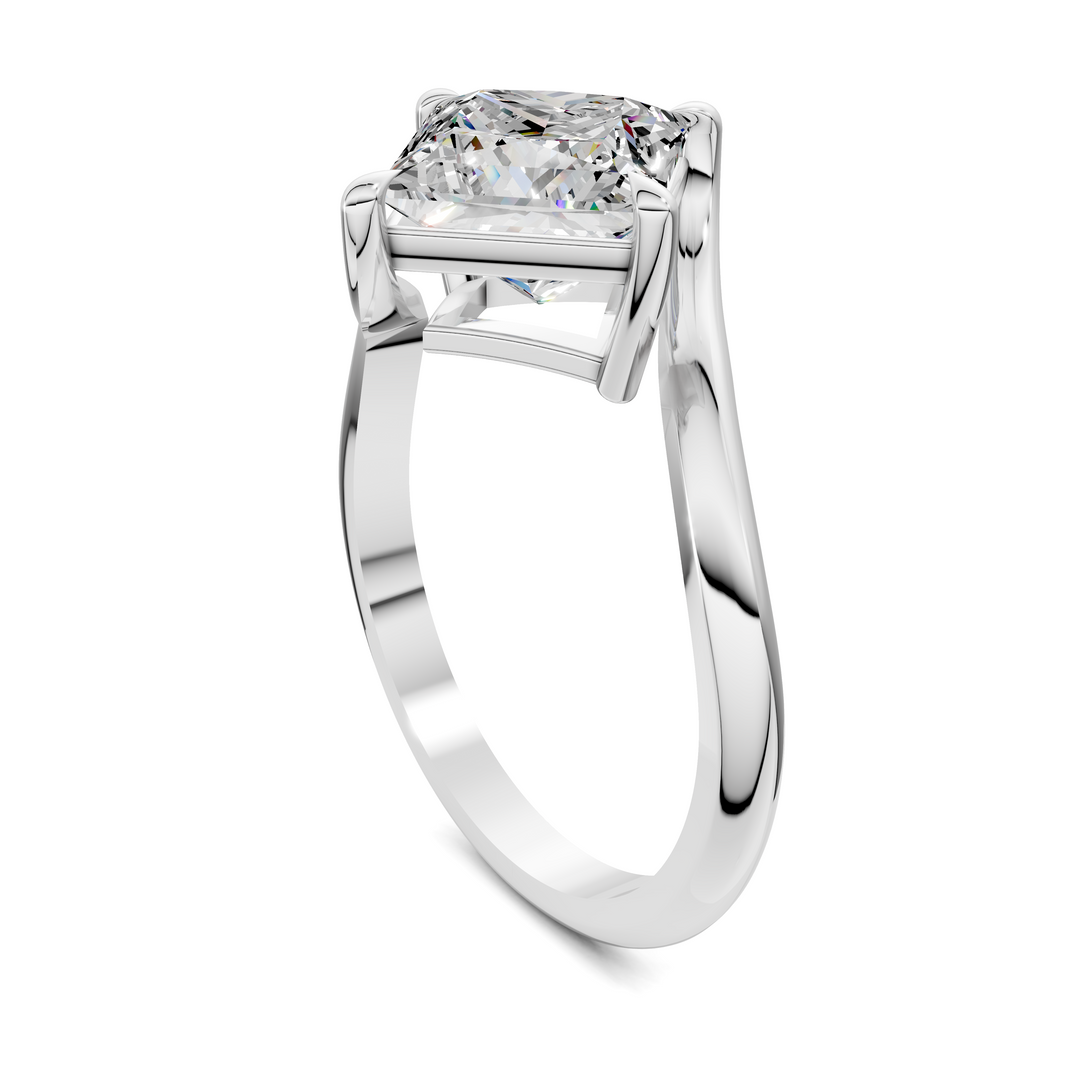 Sylvia Bypass Solitaire Ring