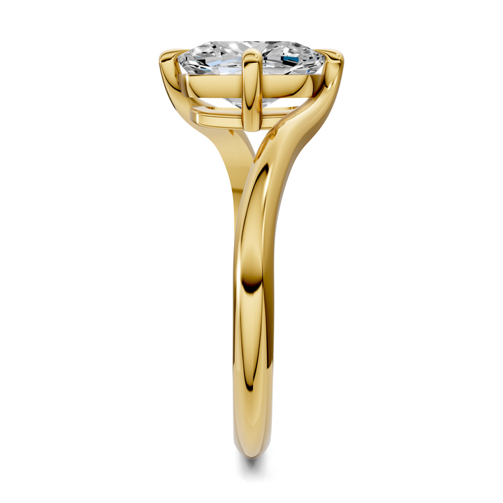 Sylvia Bypass Solitaire Ring