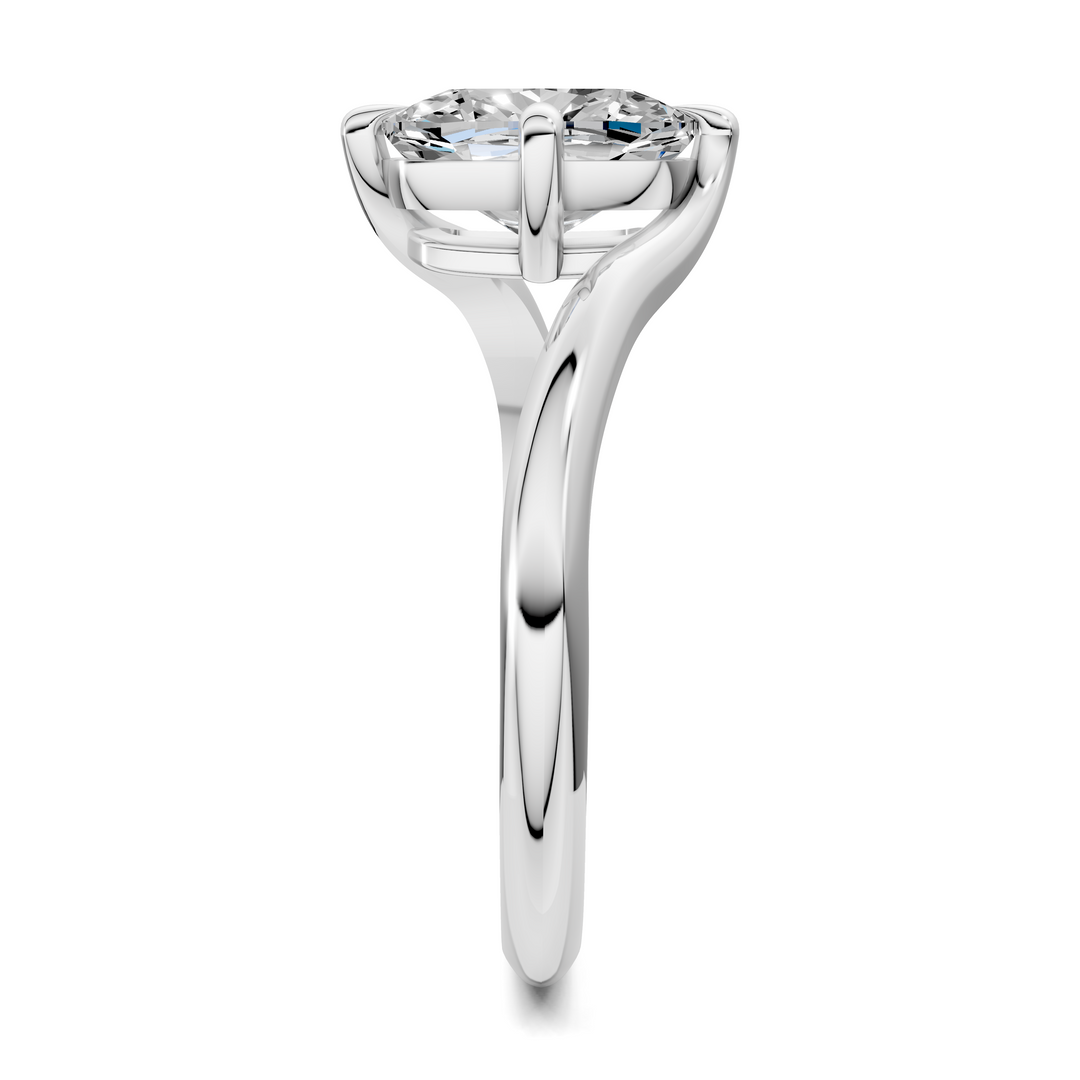 Sylvia Bypass Solitaire Ring