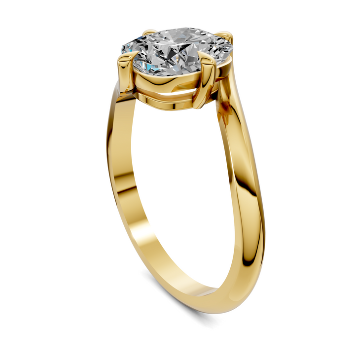 Sylvia Bypass Solitaire Ring