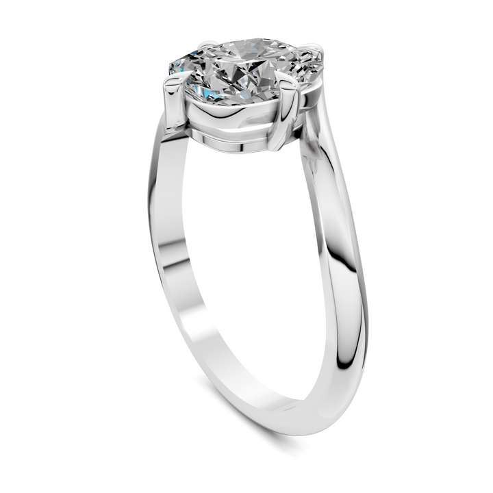 Sylvia Bypass Solitaire Ring