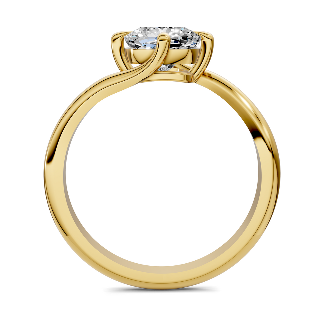 Sylvia Bypass Solitaire Ring