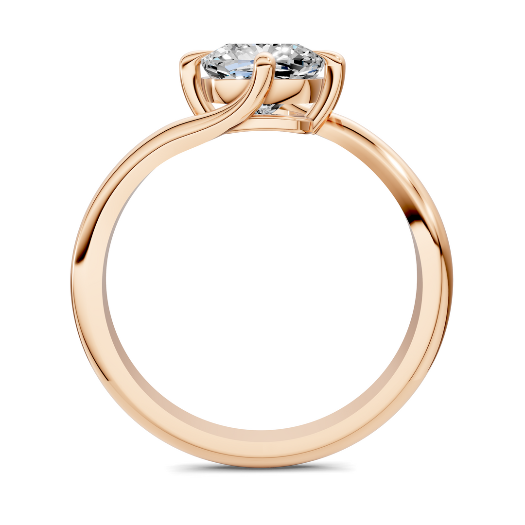 Sylvia Bypass Solitaire Ring