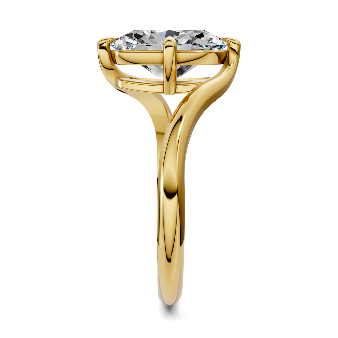 Sylvia Bypass Solitaire Ring