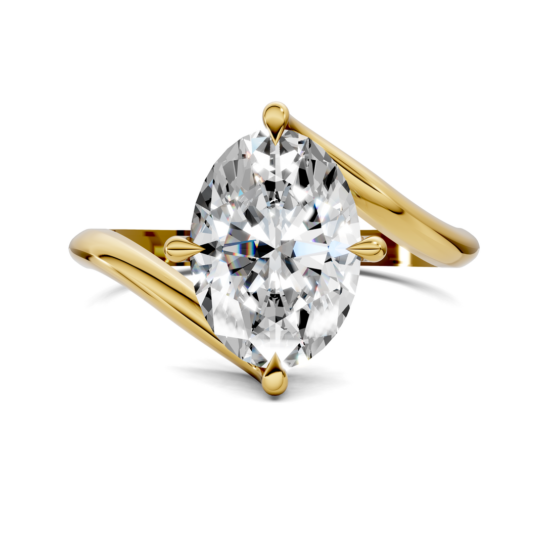Sylvia Bypass Solitaire Ring