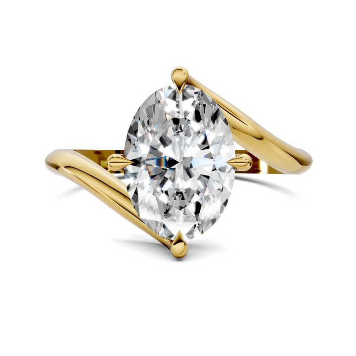 Sylvia Bypass Solitaire Ring